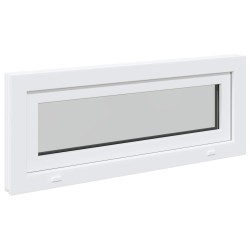Fenêtre de sous-sol RISOR 110 x 40 cm PVC et verre Blanc 636717636717
