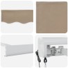 Auvent rétractable Beige 300 x 250 x 165 cm Tissu et Métal 636725636725