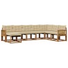 Ensemble de canapés d'extérieur 8 pcs Naturel et Beige 636726636726