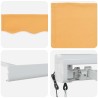 Auvent rétractable Sable 300 x 250 cm Tissu et Métal 636729636729