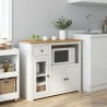 Vaisselier à micro-ondes PANAMA Blanc et Cire de Miel 636731636731