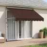 Auvent rétractable manuel Marron 250 cm 636737636737