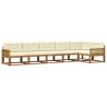 Ensemble de canapés d'extérieur 6 pcs Naturel et Crème 636743636743