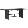 Ensemble de salle à manger pour jardin 7 pcs Noir polyrotin 636759636759