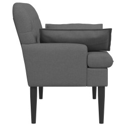 Canapé love seat avec capitonnage en boutons Gris foncé Tissu 636760636760