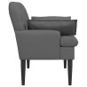 Canapé love seat avec capitonnage en boutons Gris foncé Tissu 636760636760