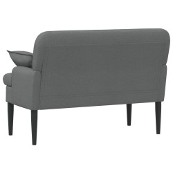 Canapé love seat avec capitonnage en boutons Gris foncé Tissu 636760636760