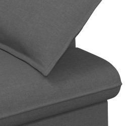 Canapé love seat avec capitonnage en boutons Gris foncé Tissu 636760636760