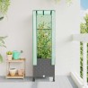 Jardinière de jardin avec couverture de serre et roues PP 636762636762