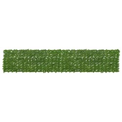 Écran de balcon avec feuilles Vert et jaune 400 x 75 cm 636764636764