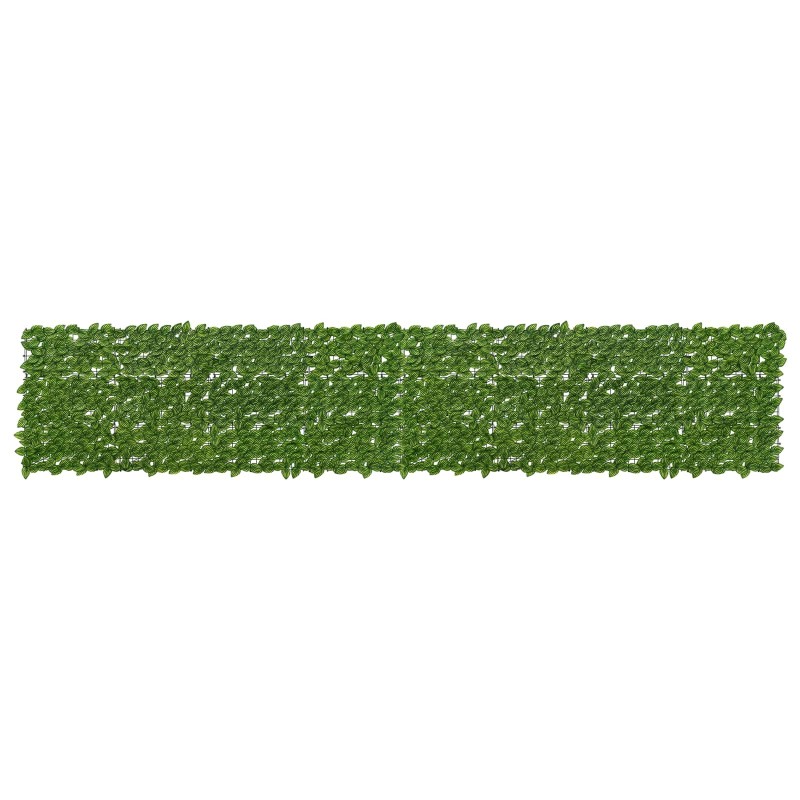 Écran de balcon avec feuilles Vert et jaune 400 x 75 cm 636764636764