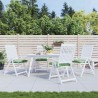 Coussins de chaise lot de 4 à motif de feuilles 40x40x7 cm 636768636768
