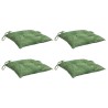 Coussins de chaise lot de 4 à motif de feuilles 40x40x7 cm 636768636768