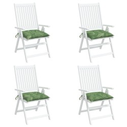 Coussins de chaise lot de 4 à motif de feuilles 40x40x7 cm 636768636768