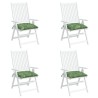 Coussins de chaise lot de 4 à motif de feuilles 40x40x7 cm 636768636768