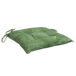 Coussins de chaise lot de 4 à motif de feuilles 40x40x7 cm 636768636768
