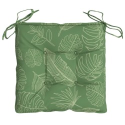 Coussins de chaise lot de 4 à motif de feuilles 40x40x7 cm 636768636768