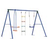 Ensemble de balançoires d'extérieur Multicolore Acier et PE 636769636769