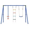 Ensemble de balançoires d'extérieur Multicolore Acier et PE 636769636769