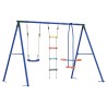 Ensemble de balançoires d'extérieur Multicolore Acier et PE 636769636769
