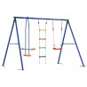 Ensemble de balançoires d'extérieur Multicolore Acier et PE 636772636772