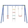 Ensemble de balançoires d'extérieur Multicolore Acier et PE 636772636772