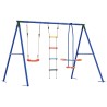 Ensemble de balançoires d'extérieur Multicolore Acier et PE 636772636772