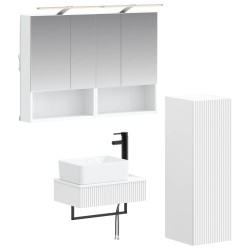 Ensemble d'armoire de salle de bain 4 pcs Blanc 636774636774