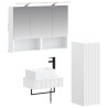 Ensemble d'armoire de salle de bain 4 pcs Blanc 636774636774