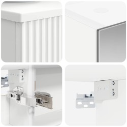 Ensemble d'armoire de salle de bain 4 pcs Blanc 636774636774