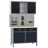 Établi avec 3 panneaux muraux et 1 armoire 636775636775