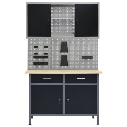 Établi avec 3 panneaux muraux et 1 armoire 636775636775