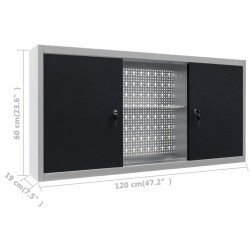 Établi avec 3 panneaux muraux et 1 armoire 636775636775