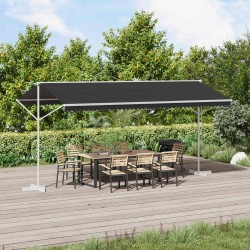 Auvent autoportant Anthracite 5 x 3 m Polyester 636781636781