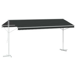 Auvent autoportant Anthracite 5 x 3 m Polyester 636781636781