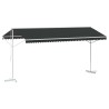 Auvent autoportant Anthracite 5 x 3 m Polyester 636781636781