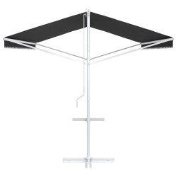 Auvent autoportant Anthracite 5 x 3 m Polyester 636781636781