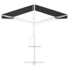 Auvent autoportant Anthracite 5 x 3 m Polyester 636781636781