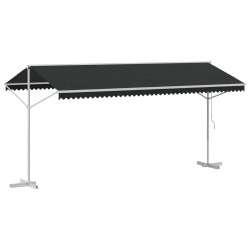 Auvent autoportant Anthracite 5 x 3 m Polyester 636781636781