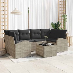 Ensemble de canapé de jardin Gris clair 55 x 55 x 37 cm 636788636788