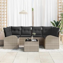 Ensemble de canapé de jardin Gris clair 55 x 55 x 37 cm 636788636788