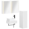Ensemble de mobilier de salle de bain 4 pcs Blanc 636791636791