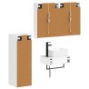 Ensemble de mobilier de salle de bain 4 pcs Blanc 636791636791
