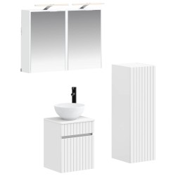 Ensemble de mobilier de salle de bain 4 pcs Blanc 636793636793