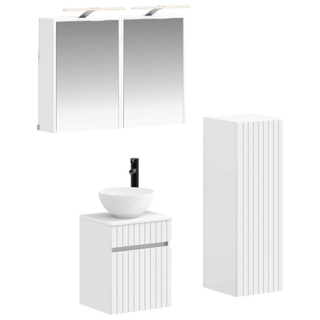 Ensemble de mobilier de salle de bain 4 pcs Blanc 636793636793