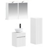 Ensemble de mobilier de salle de bain 4 pcs Blanc 636793636793