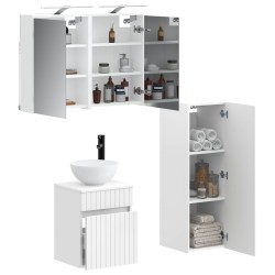 Ensemble de mobilier de salle de bain 4 pcs Blanc 636793636793