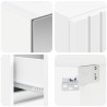 Ensemble de mobilier de salle de bain 4 pcs Blanc 636793636793