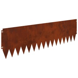 Bordure de Pelouse 20 pcs 103 x 30 cm Acier Rouillé 636803636803