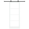 Porte coulissante ORKDAL Blanc et Noir 93 x 232 cm 636812636812